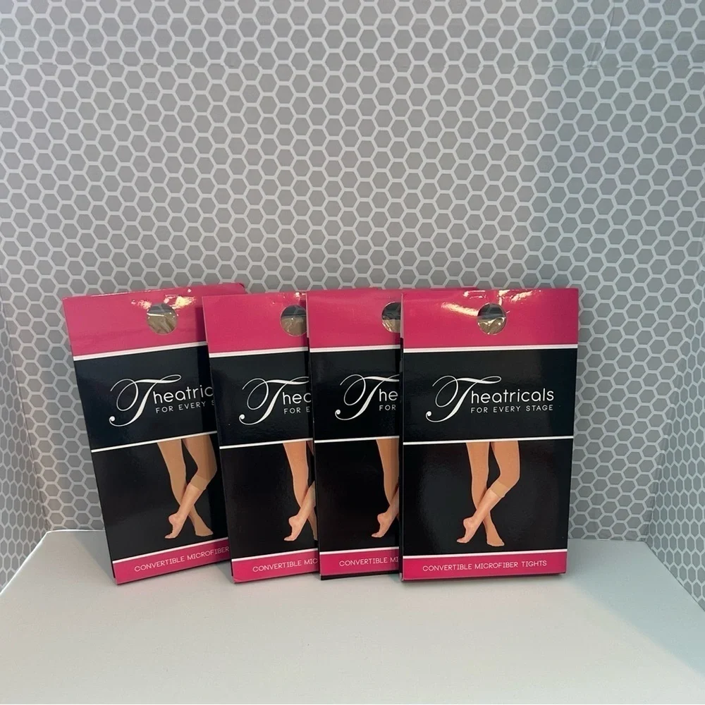 Theatrical Convertible Microfiber Tights Set of 4 3 Medium 1 Large